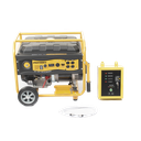 Generador a Gasolina / Planta de Emergencia con Encendido Automático, 6.5KW, 220Vac 2 Fases, Jaula con Ruedas para Fácil Traslado | EPGEN7000ATS