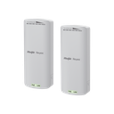 Kit Enlace Inalámbrico Recomendado para Elevadores, hasta 500m o 125 pisos, Preconfigurado, Ajuste Automático, Hasta 300 Mbps, Doble Puerto LAN | RG-EST100-E