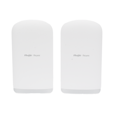 Kit completo Punto a Punto Pre-Configurado hasta 5 Km listos para enlazar, administrable en la Nube, Banda 5Ghz AC WAVE2 MU-MIMO 2X2, Puertos 10/100/1000 | RG-EST350G