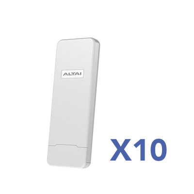 Kit WiFi para Comunidades (10 AP) / Solución WISP Lista para Despliegue / Cobertura hasta 800 m / Administración en Nube Gratuita | KIT-10-C1N