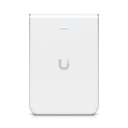 Access Point UniFi U6 In Wall/Montaje p/pared, WIFI 6 2.4 Y 5 Ghz, hasta 5.3 Gbps, 1 pto PoE In, 4 ptos secundarios (1 PoE Out) | U6-IW