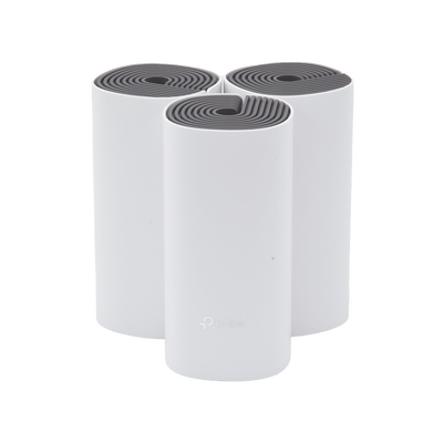 Kit de Router inalámbrico mesh Deco E4 para Hogar / Doble banda AC 1200  / 2 puertos 10/100 Mbps / Compatible con amazon alexa. | DECOE4-3PACK