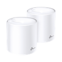 Kit 2 Routers Inalámbricos MESH Interior para Hogar / Doble Banda Wi-Fi 6 AX1800 Mbps / 2 Puerto Gigabit WAN/LAN / 2 Antenas Internas / Administración Mediante la App Deco (iOS, Android) / Protección HomeShield | DECOX20-2PACK