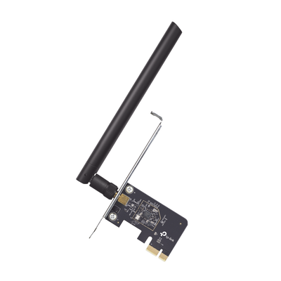 Adaptador  PCI inalámbrico doble banda AC 600 Mbps / Antena de alta ganancia / Tecnología MU-MUMO / Seguridad WPA3 / Soporte de perfil bajo y Altura completa | ARCHER-T2E