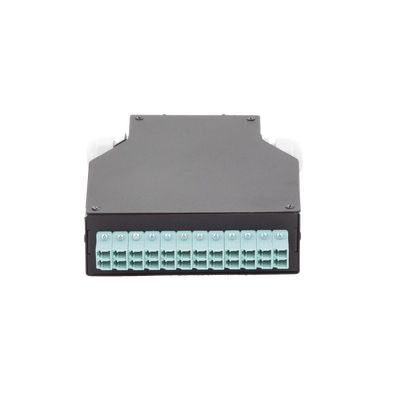 Distribuidor de Fibra Óptica para Riel Din, 12 Acopladores LC/UPC Duplex Multimodo con Charola de Empalme | LP-RDLCUMM