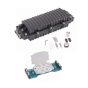 Caja de Distribución de Fibra Óptica Horizontal, Hasta 96 Empalmes, Exterior IP68, 2 Puertos de Entrada y Salida | LP-SCH96-2