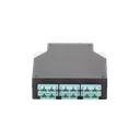 Distribuidor de Fibra Óptica para Riel Din, 6 Acopladores SC/UPC Multimodo con Charola de Empalme | LP-RDSCUMM