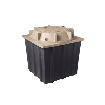 Registro Manhole con Tapa de Concreto Polimérico 1.22 x 1.22 x 1.22 Metros (4 x 4 x 4 Pies), Resistencia 20 Toneladas, Uso Vehicular Pesado | LP-MH-4X4X4