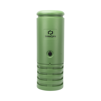 Pedestal para Cajas de Empalme de Fibra Óptica Cilíndrico Color Verde con Bracket Estándar (No Incluye Caja de Empalme) | LP-PHPE-RT