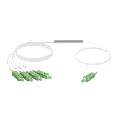 UFiber Splitter (Divisor Óptico) PLC 1 x 4, con conectores SC/APC | UF-SPLITTER-4