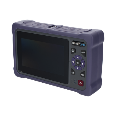 OTDR Touch para Pruebas en los Enlaces de Fibra Óptica Multimodo / Longitudes de onda  850nm y 1300nm / Función VFL 10mW / Función OPM / Función de Mapeo de cables de Red RJ45 / Recargable / Distancia de prueba de hasta 2 | LP-OTDR-MM