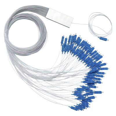 Splitter (Divisor Óptico) tipo PLC, 1x64, conectores SC/UPC | TM-PLC-1X64UPC