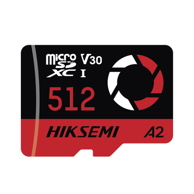 Memoria MicroSD / Clase 10 de 512 GB / Especializada Para Drones Comerciales, Cámaras de Fotografía y de Video / 180 MB/s Lectura / 150 MB/s Escritura | HS-TF-E3/512G