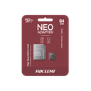 Memoria microSD con Adaptador Ideal para Celular o Tablet / 64 GB / Multipropósito | HS-TF-C1/64G/NEO/A