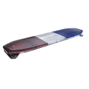 Barra de luces LED de 48", 216 LED, Dual Color, Programable,  Rojo/Azul/Ámbar/Claro, Ideal para Equipar Unidades de Seguridad Publica con Domos Rojo, Claro y Azul | SP216