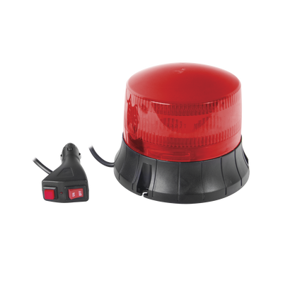 Burbuja LED giratoria color rojo, 9 LEDs, montaje magnético | XM-1535-R