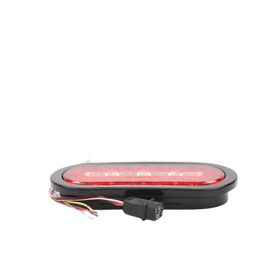 Plafón Ovalado de 7.5" Para Camiones de Transporte, 18 LED Ultra Brillantes, Color Rojo/Claro/Ambar | ED3060AW