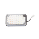Luz de Advertencia de 6X4", Bicolor Rojo/Claro, Ideal para Ambulancias | XLTE595RW