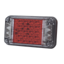 Luz de Advertencia de 7X4", Color Rojo, Con Luces de Trabajo, Ideal para Ambulancias | XLTE2345R