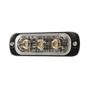 Luz Auxiliar de 3 LED, Roja, SAE, 12-24 Vcd, Lente transparente | SP3R
