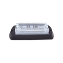 Luz Auxiliar Ultra Brillante X13 de 4 LEDs, color Rojo, con mica transparente. | X13-R