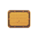 Luz de Advertencia de 9X7", Color Ámbar, Ideal para Ambulancias | X-LTE-515-A