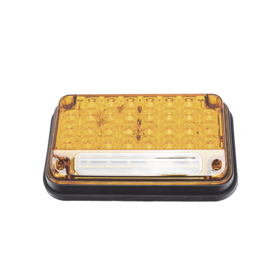 Luz de Advertencia de 7X4", Color Ambar, Con Luz de Trabajo, Ideal para Ambulancias | XLTE2335A