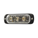 Luz Auxiliar de 3 LED, Ambar, SAE, 12-24 Vcd, Lente transparente | SP3A