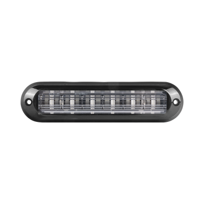 Luz Auxiliar Ultra Brillante IP67 de 6 LEDs, Color Azul, con mica transparente y bisel negro | XLT1835B