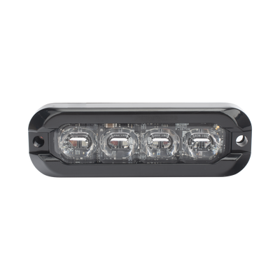 Luz Auxiliar Flexible 8 LED, Rojo / Azul, Bisel Negro, Lente Transparente | ED3793RB
