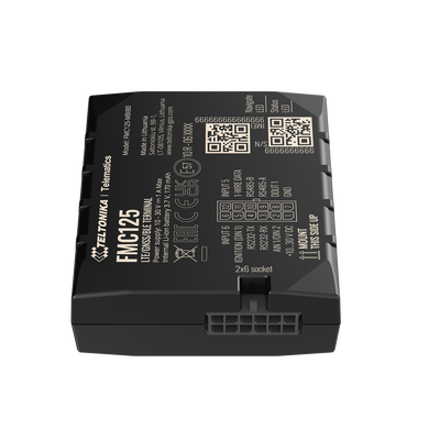 Avanzado Rastreador Vehicular (GPS) 4G LTE CAT 1 y 2G / Identificación de Conductores / Bloqueo Remoto / Detección de Jammer / Sensores Bluetooth / Múltiples I/O / Doble Sim / RS485 / RS232 / DualCam | FMC125