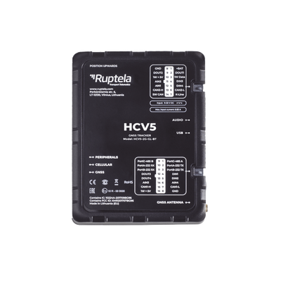 Localizador 4G LTE Obtenga información de la computadora del vehiculo lectura CAN, OBD y LCV / Sensores Bluetooth / Vehiculos ligeros / Vehiculos pesados  / RS485 / RS232 / Análogico / RFID | HCV5