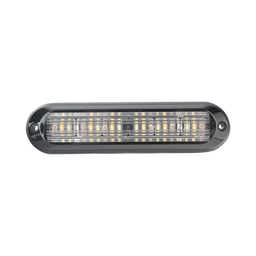 [XLT1835RWA] Luz Auxiliar, Ultra Brillante, IP67, 18 LEDs, Tricolor, Color Rojo/Claro/Ambar, con mica transparente y bisel negro | XLT1835RWA