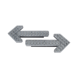 [X602F] Flechas directoras de tráfico LED de 24 Pulgadas en color ámbar con 240 LED | X602F