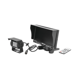 [K7000B] Sistema Profesional Alámbrico  de Cámara de Reversa y Monitor para Vehículos de Trabajo y Montacargas | K7000B