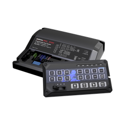 [SP204R] Sirena Vehicular de 200W de Potencia, Con Controlador de Panel Deslizante de 19 botones, indicador de flecha de tráfico de 6 LED, 12 Salidas Auxiliares | SP204R