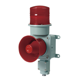 [SDL-WS-24-R] Combinación de baliza LED color roja con sirena electrónica para aplicaciones de la industria pesada  máx.120 dB a 24 VCD | SDL-WS-24-R