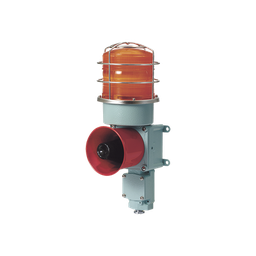 [SDL-WS-24-A] Combinación de baliza LED color Ámbar con sirena electrónica para aplicaciones de la industria pesada  máx.114 dB a 24 VCD | SDL-WS-24-A