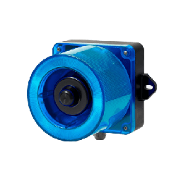 [QWCD50-110240-B-LC] Combinacion de baliza LED color Azul y sirena electrónica de 31 tonos resistente a la intemperie de volumen máx. 123 dB a 110-220 VCA | QWCD50-110240-B-LC