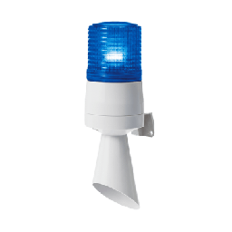 [S60ADL-110-B] Luz LED con patrones de destello fijo y destellante con buzzer incorporado de alto volumen Máx. 95 dB color Azul 110 VCA | S60ADL-110-B