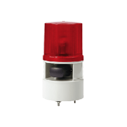 [S125DML-WS-012024-R] Luces de advertencia color Rojo con sirena incorporada con 5 tonos máx. 105 dB en 12-24 VCD | S125DML-WS-012024-R