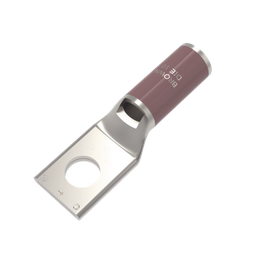 [HUB-YA2-CL6] Zapata Terminal de Compresión de Cobre Electrolítico Estañado de Cañón Corto para Tornillo de 1/2" y Calibre 2 AWG. | HUB-YA2-CL6