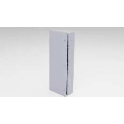 [GBP04] Gabinete para instalación de 4 Baterías , Fabricado en Lámina Galvanizada, Accesorios para poste (No incluidos) | GBP04