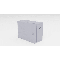 [GBP01] Gabinete para instalación de 1 Batería , Fabricado en Lámina Galvanizada, Accesorios para poste (No incluidos) | GBP01