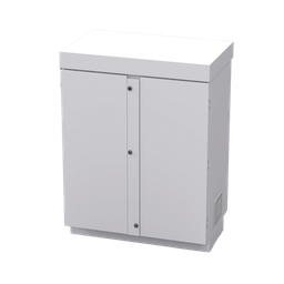 [EFCB091206W] Gabinete de Lámina Galvanizada para  Baterías (Hasta 12 Baterías PL110D12) y Equipo de Comunicación. | EFCB091206W