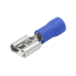 [AE55095] Terminal tipo hembra aislada 0.250 / 16 - 14 AWG / Azúl / Para baterías con terminal F1 / Paquete de 25 piezas. | AE55095