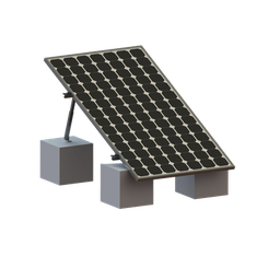 [VEKTOR8R1M] Montaje para Panel Solar, Riel "8" de 1400mm para Módulos con Espesor de 35mm, Velocidad de Viento Máx. 136km/h (20° a 45°) | VEKTOR8R1M
