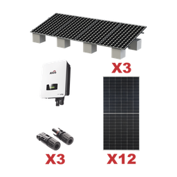 [HNS7000TLKIT1] Kit Solar Interconexion  / 7kW  220Vca / Inversor AFORE / Montaje Incluido | HNS7000TLKIT1