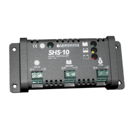 [SHS-10] Controlador de Carga Solar PWM 10 A / 12 VCC / Desconexión Automática / IP22 / Protección Integral / Bajo Consumo 8 mA | SHS-10