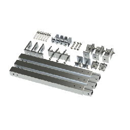 [EPLAMO011X2] Caja de accesorios de aluminio  anodizado para montaje VEKTOR8R2700 , arreglo 1X2para techo | EPLAMO011X2